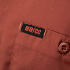 MMCC Men's Orange Super Duty Mechanic Button Up Shirt - 2 Chest Pockets - Microfiber Panel - MDM11627