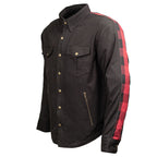Milwaukee Leather Men’s "Splitline - Havoc" 2-Tone CE Armored Protective Flannel - Kevlar® Reinforced - MPM1671