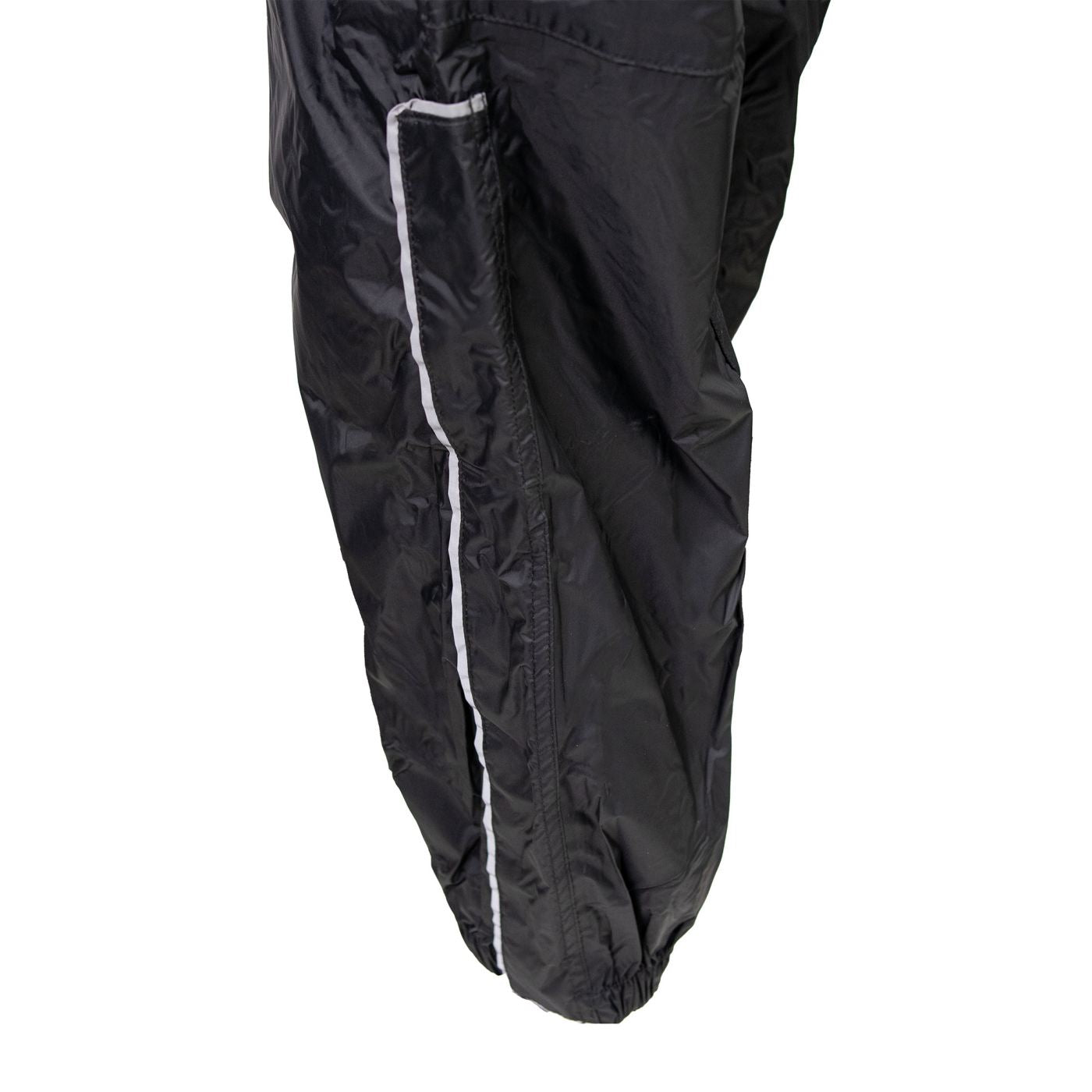 Milwaukee Leather MPL9601 Women's Black and Purple Water Resistant Rain Suit w/ Reflective Material and Hoodie
