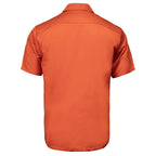 Milwaukee Leather MDM11686 Men’s OrangeButton-Up Heavy-Duty Work Shirt - Classic Mechanic Shirt w/ Pockets