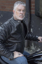 Milwaukee Leather USA MADE MLJKM5006 Men's Black Rumble Premium Leather Motorcycle Jacket