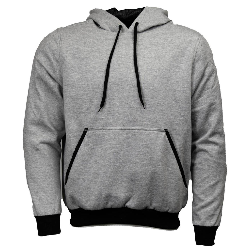 Milwaukee Leather Men's Streetguard Riding Hoodie - Aramid Reinforced with CE Shoulder and Elbow Armor