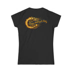 2025 Sturgis Motorcycle Rally Sunflower Skulls Ladies Black T-Shirt GMX