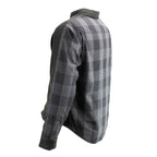Milwaukee Leather Men’s Splitline Phantom 2-Tone CE Armored Protective Flannel - Kevlar® Reinforced - MPM1670