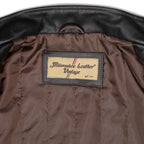 Milwaukee Leather Men’s Copperline Black Leather Moto Café Racer Jacket, Stand Collar, 6 Pockets - SFM1816