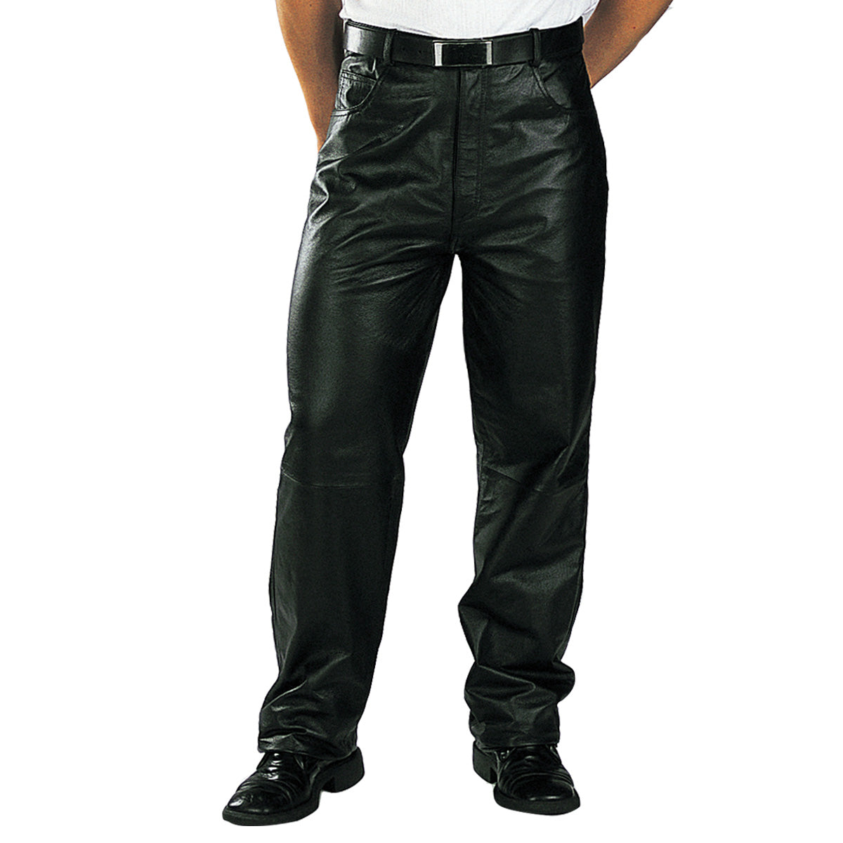 Milwaukee Leather LKM5718 Men's Classic Black Loose Fitted