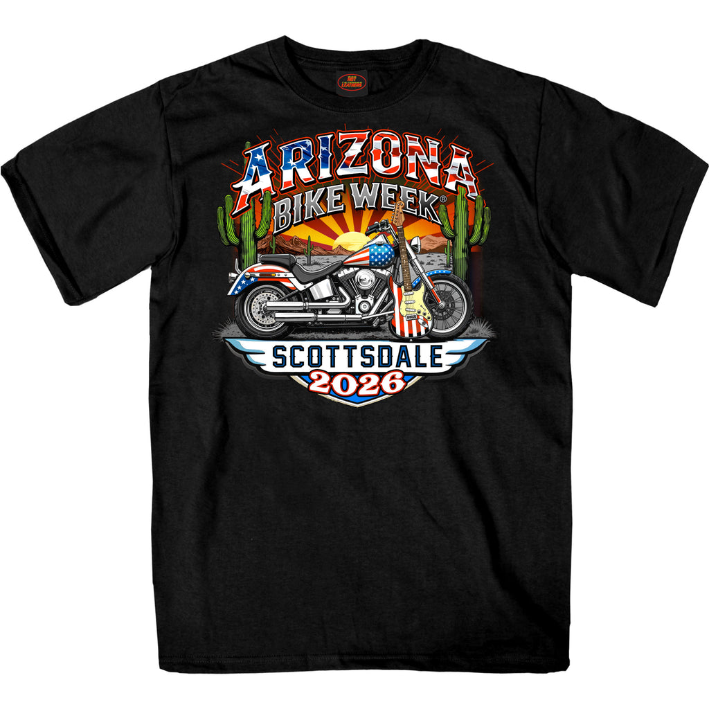 2026 Arizona Bike Week Concert Shirt SS Mens Black T-Shirt  AZM1440