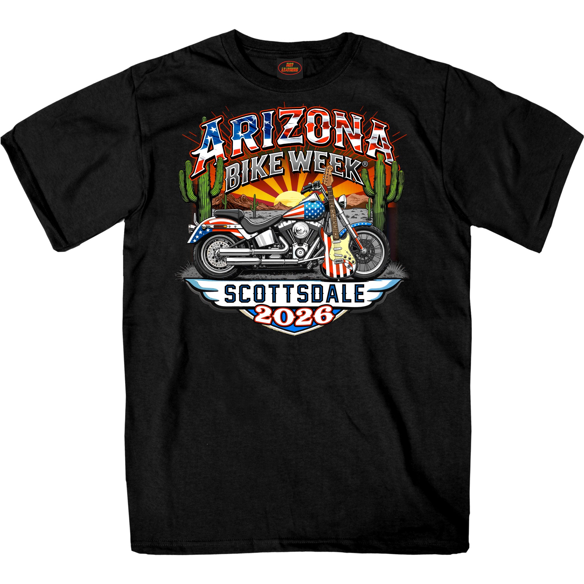 2026 Arizona Bike Week Concert Shirt SS Mens Black T-Shirt  AZM1440