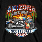 2026 Arizona Bike Week Concert Shirt SS Mens Black T-Shirt  AZM1440