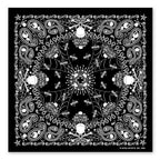 Hot Leathers BAB1039 Black Paisley Skull Bandana