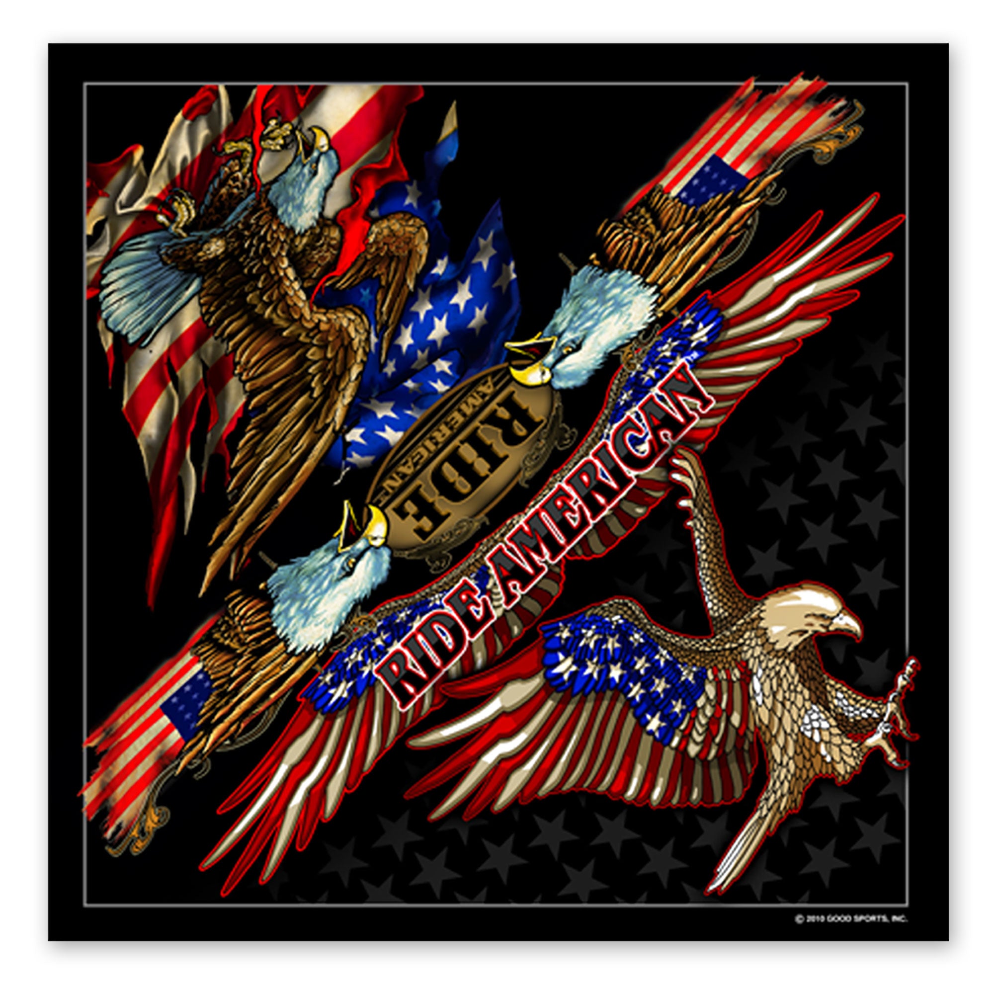 Hot Leathers BAB1052 Attack Eagle Bandana