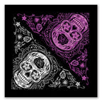 Hot Leathers BAB1059 Sugar Skull Bandana 21x21