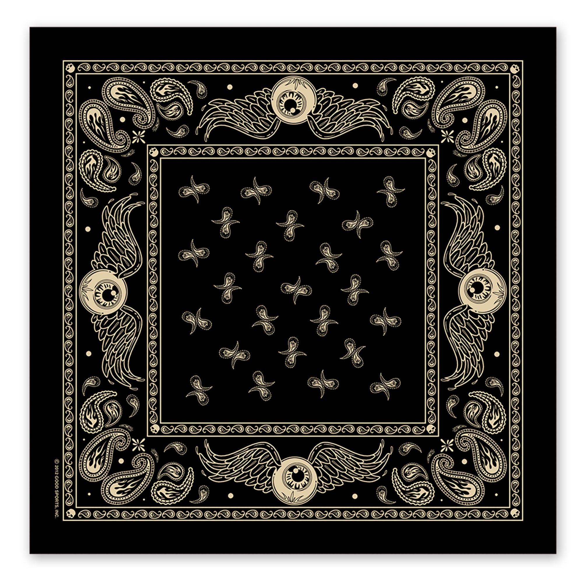 Hot Leathers BAB1060 Flying Eyeball Paisley Bandana
