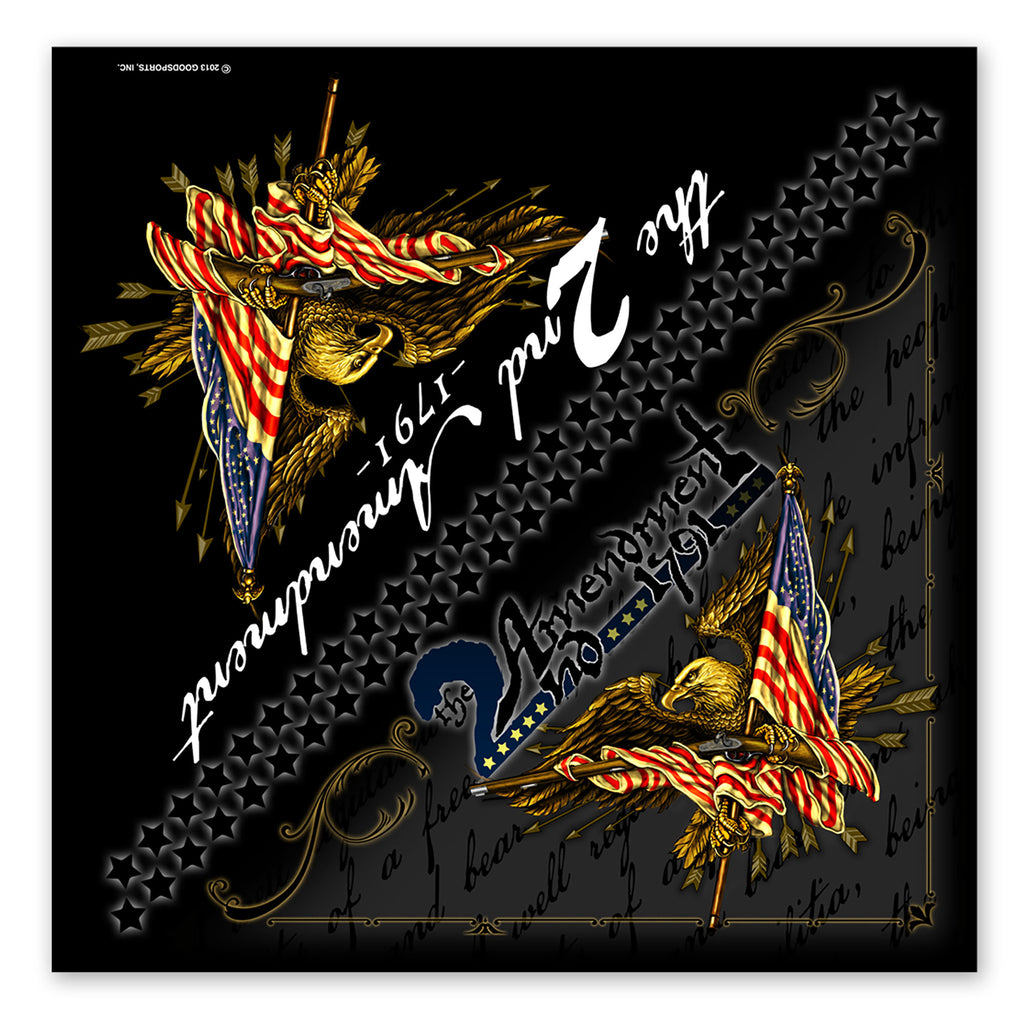 Hot Leathers BAB1067 2nd Amendment Bandana
