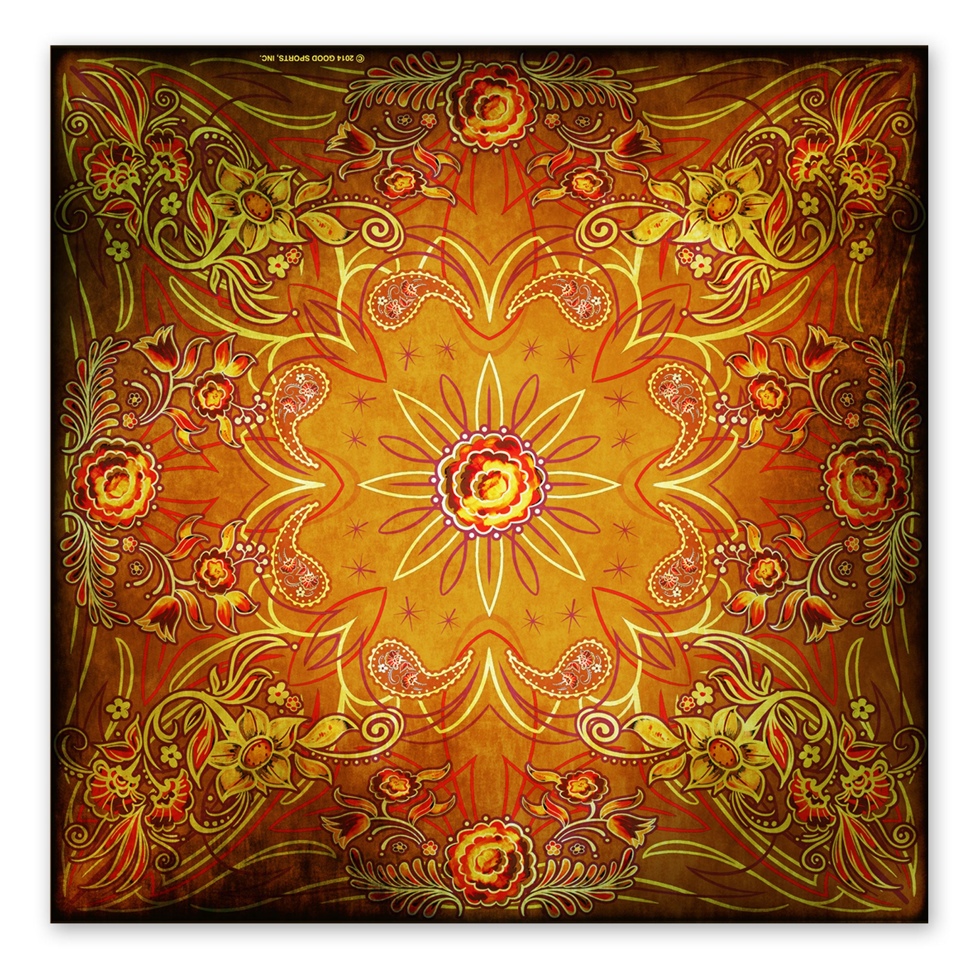 Hot Leathers BAB1073 Pinstripe Flowers Bandana