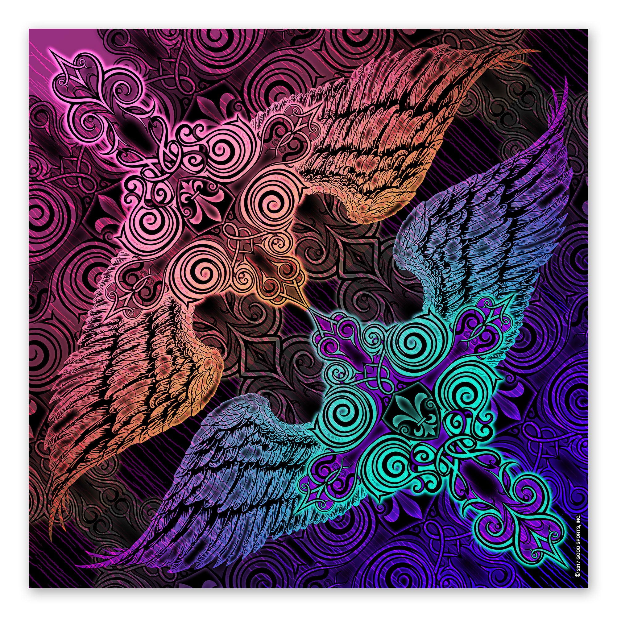 Hot Leathers BAB1094 Cross De Lis Bandana