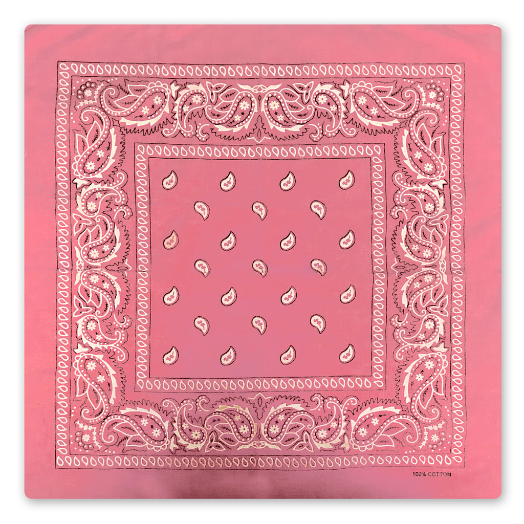 Hot Leathers BAP1007 Classic Hot Pink Paisley Bandana