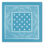 Hot Leathers BAP1012 Classic Turquoise Paisley Bandana