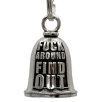 Hot Leathers Fuck Around Motorcycle Bell - Silver - 1"X1.5" - BED2048