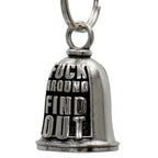 Hot Leathers Fuck Around Motorcycle Bell - Silver - 1"X1.5" - BED2048