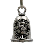 Hot Leathers Fuck Around Skull Motorcycle Bell - Silver - 1"X1.5" - BED2049