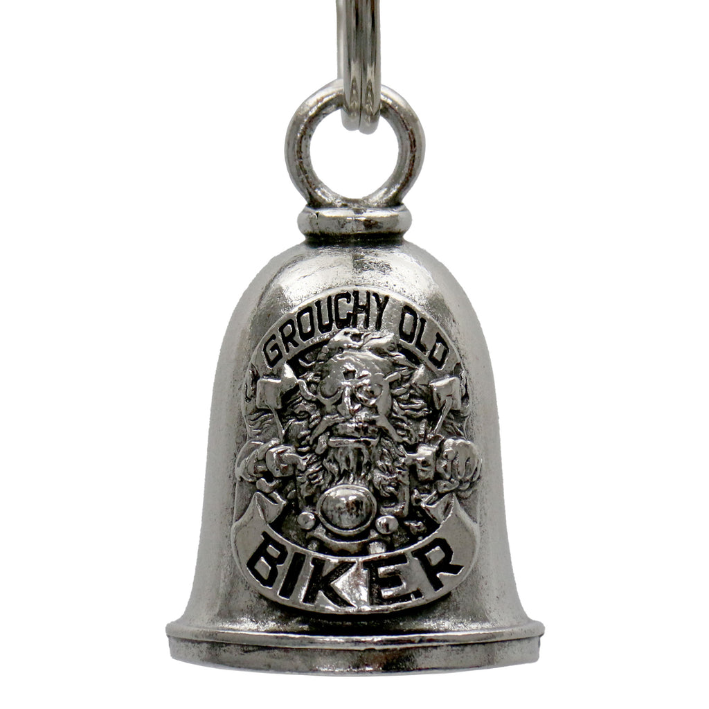 Hot Leathers Grouchy Biker Motorcycle Bell - Silver - 1"X1.5" - BED2052