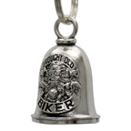 Hot Leathers Grouchy Biker Motorcycle Bell - Silver - 1"X1.5" - BED2052