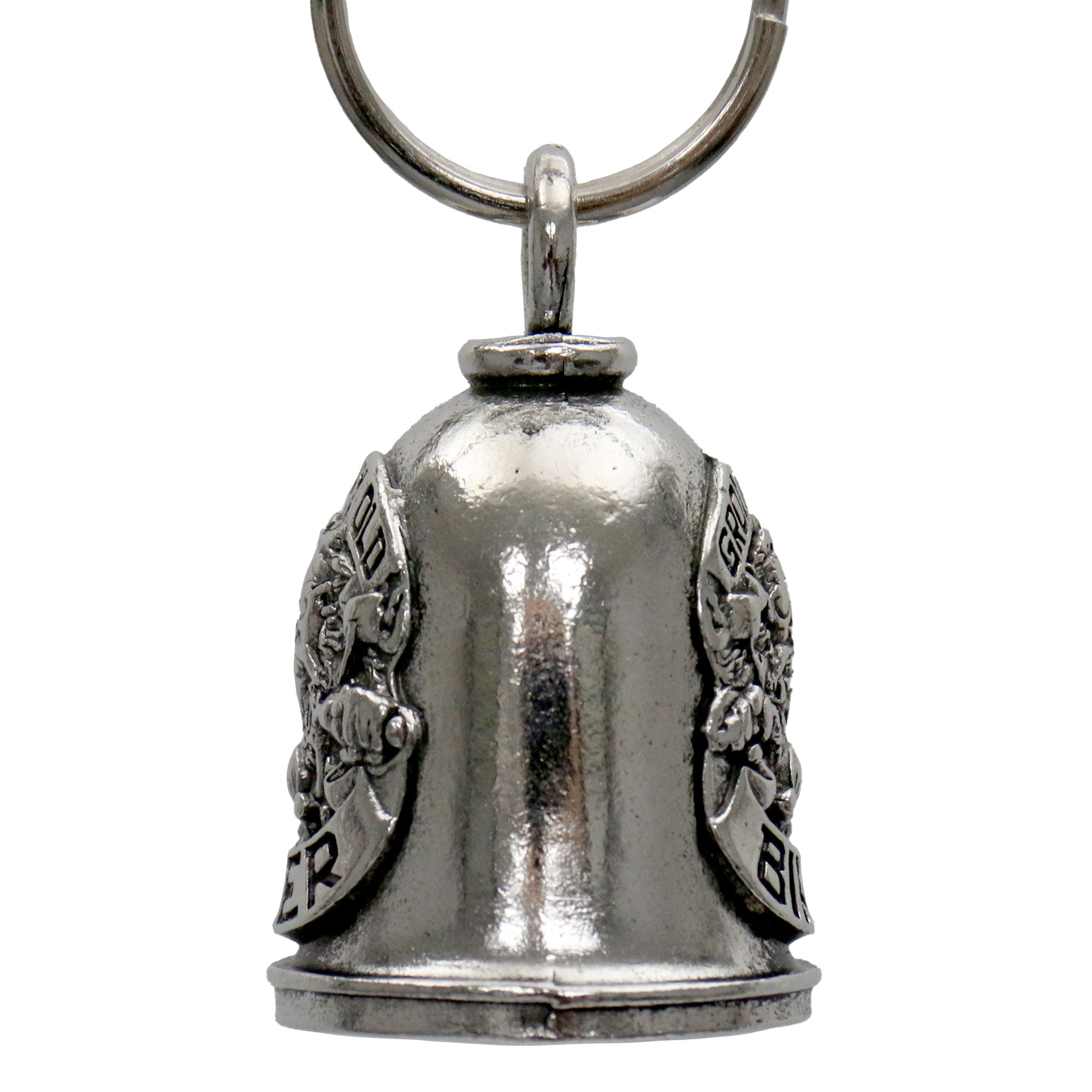 Hot Leathers Grouchy Biker Motorcycle Bell - Silver - 1"X1.5" - BED2052