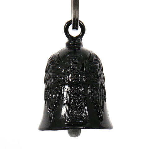 Hot Leathers Celtic Cross Angel Wings Bell BEM1009