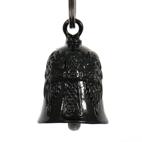 Hot Leathers Celtic Cross Angel Wings Bell BEM1009