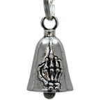 Hot Leathers Finger Motorcycle Bell - Silver - BEM1016