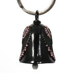 Hot Leathers Angel Wings Pink Stones Bell BEM1028