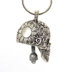 Hot Leathers Sugar Skull Motorcycle Bell - Silver - BEM1029