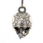 Hot Leathers Sugar Skull Motorcycle Bell - Silver - BEM1029