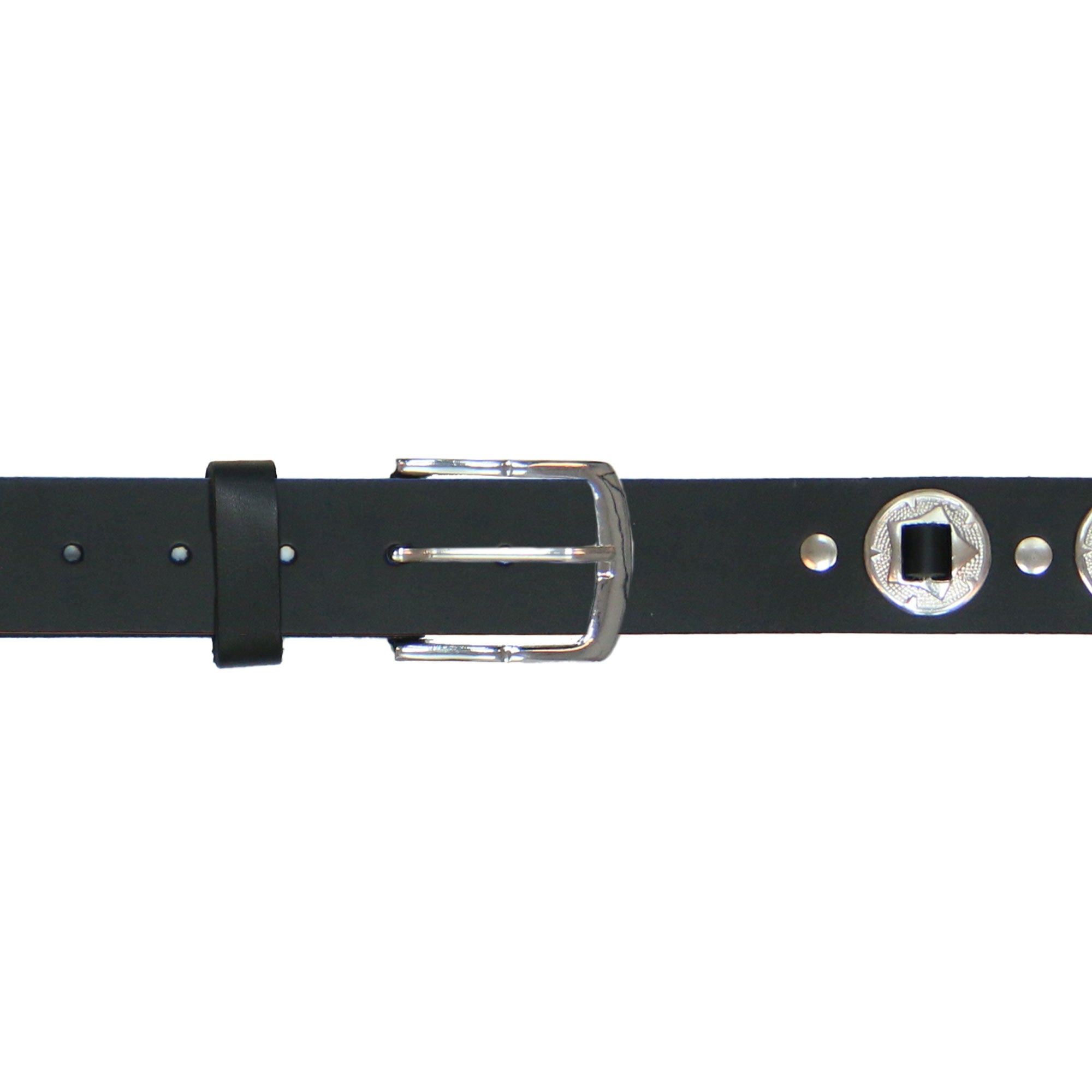 Hot Leathers Heavy Leather Laced Concho Belt BLA1124