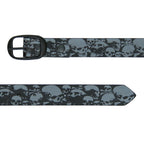 Hot Leathers Ancient Skulls Black and Gray Leather Belt BLA1130