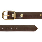 Hot Leathers BLA1134 Cross Medallion Brown Belt
