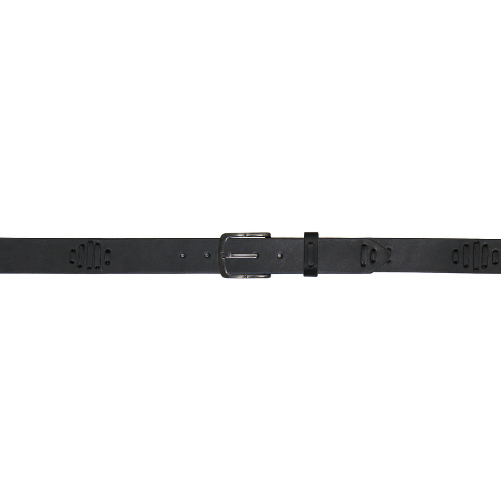 Hot Leathers BLA1144 Leather Belt with Decorative Lacing Patterm