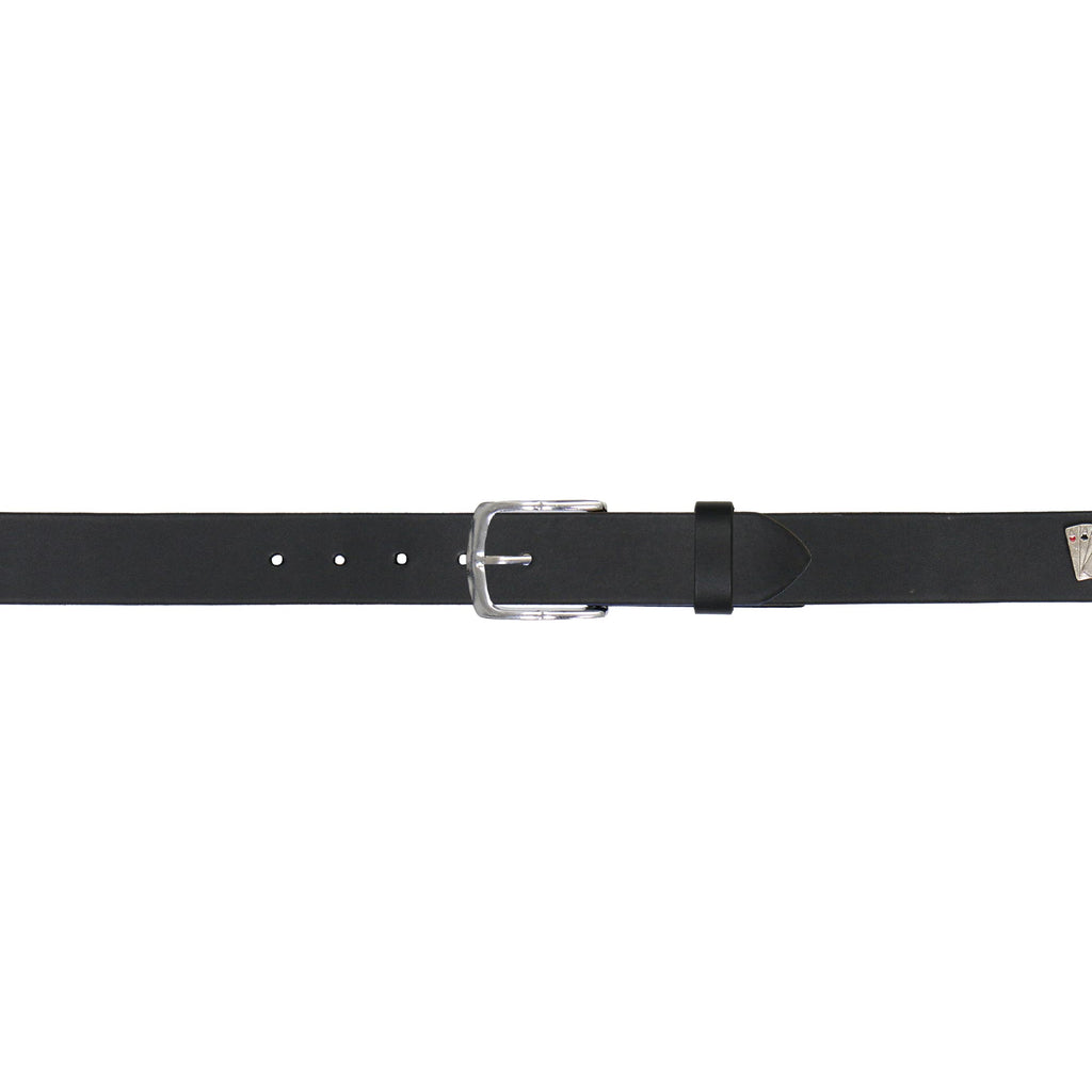 Hot Leathers BLA1147 Leather Belt with Ace Mediallions