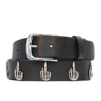 Hot Leathers BLA1150 Leather Belt with Middle Fingers
