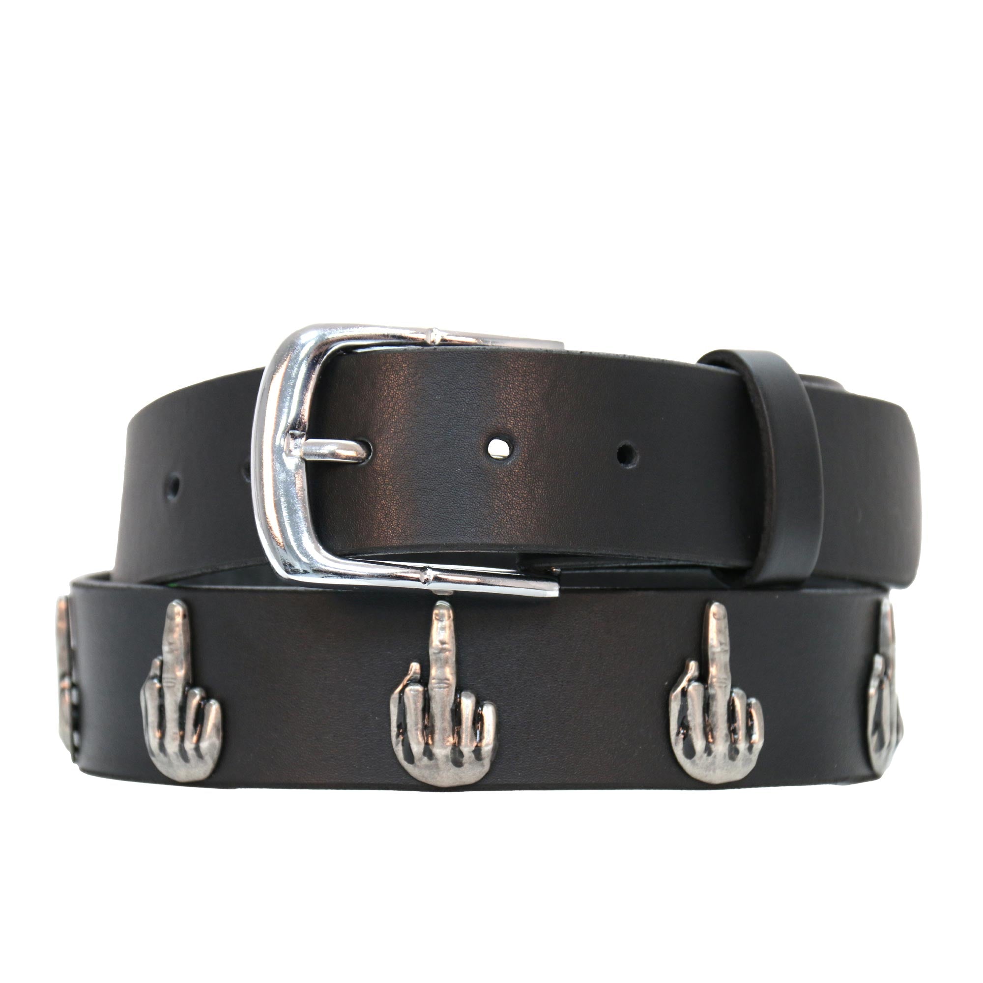Hot Leathers BLA1150 Leather Belt with Middle Fingers