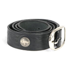 Hot Leathers Buffalo Nickel Black Leather Belt BLE1008