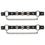 Hot Leathers Boot Chains Set BNL1004 with skulls
