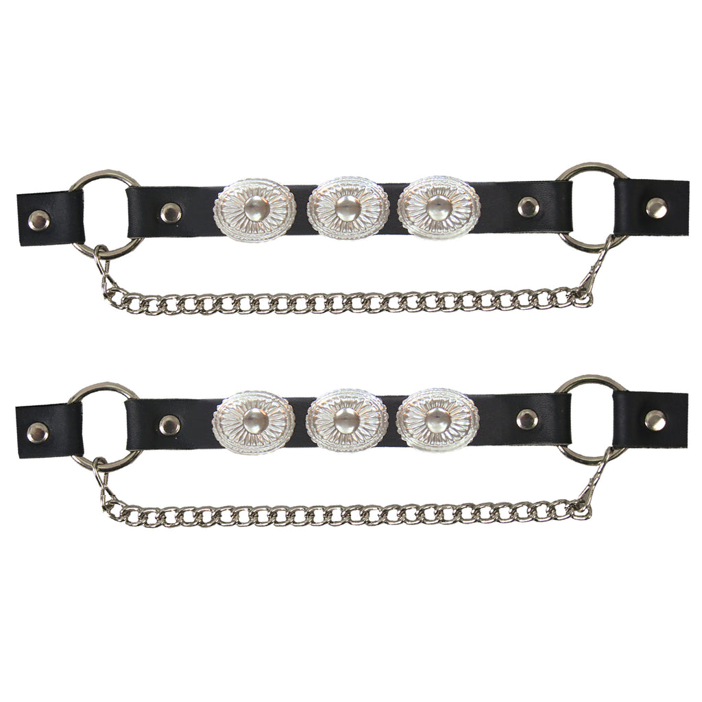 Hot Leathers Boot Chains Set BNL1011 with Concho
