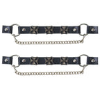 Hot Leathers Boot Chains Set Iron Cross BNL1013-SET