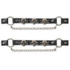 Hot Leathers Boot Chains Set Skull & Bones BNL1017-SET