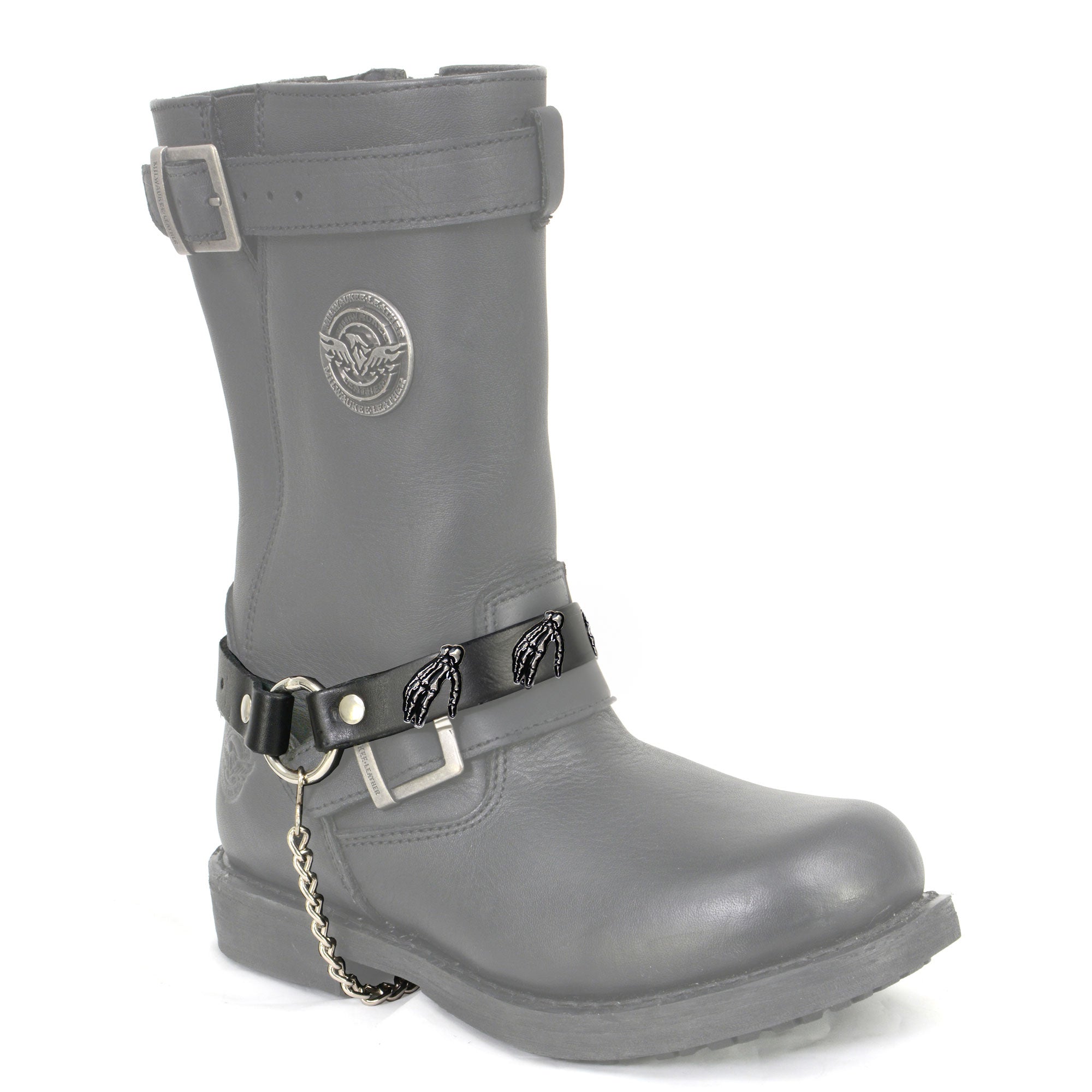 Hot Leathers Boot Chains Set BNL1025 Skeleton Hand