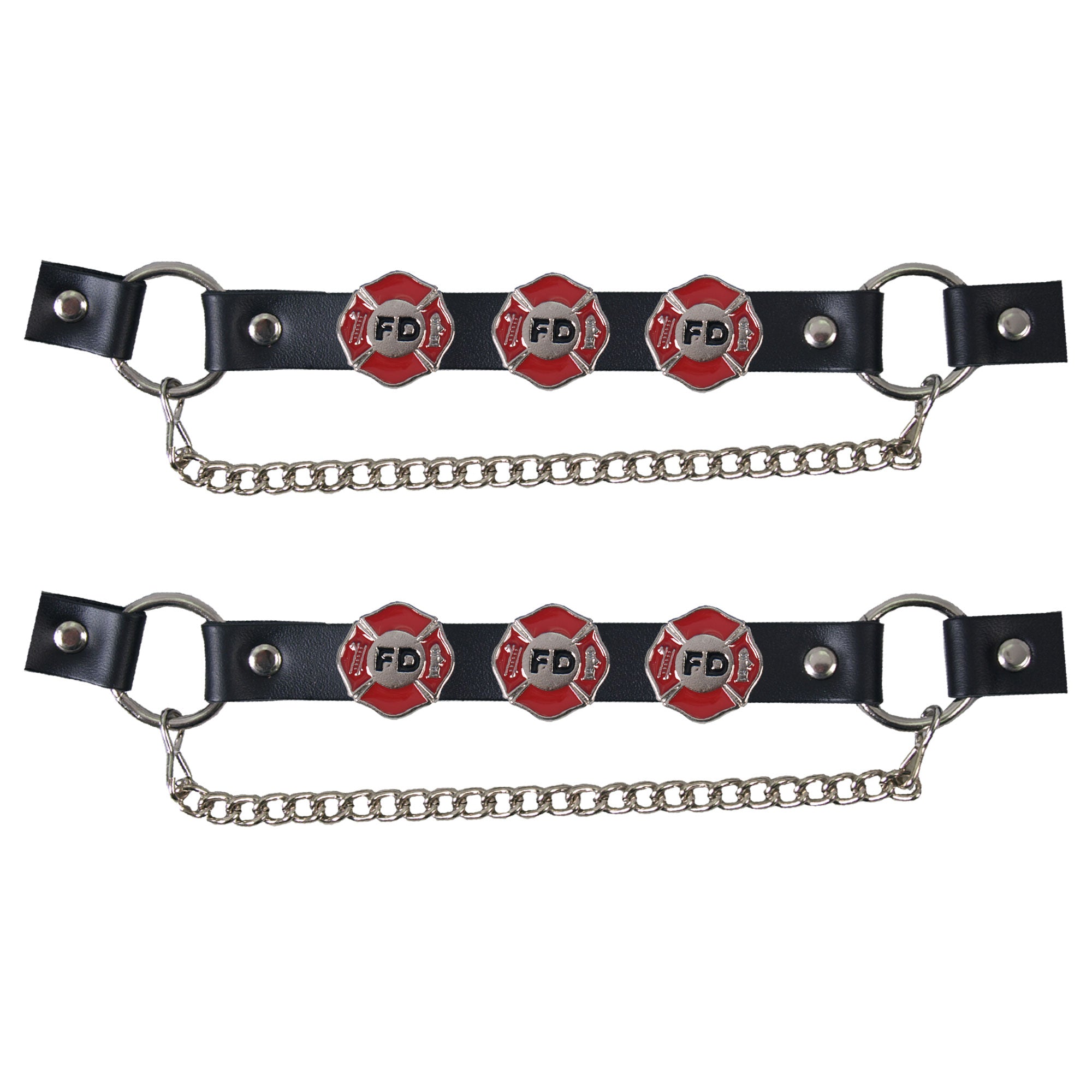 Hot Leathers Boot Chains Set BNL1027 Fire Department