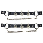 Hot Leathers Boot Chains Set BNL1031 with Middle Finger Design