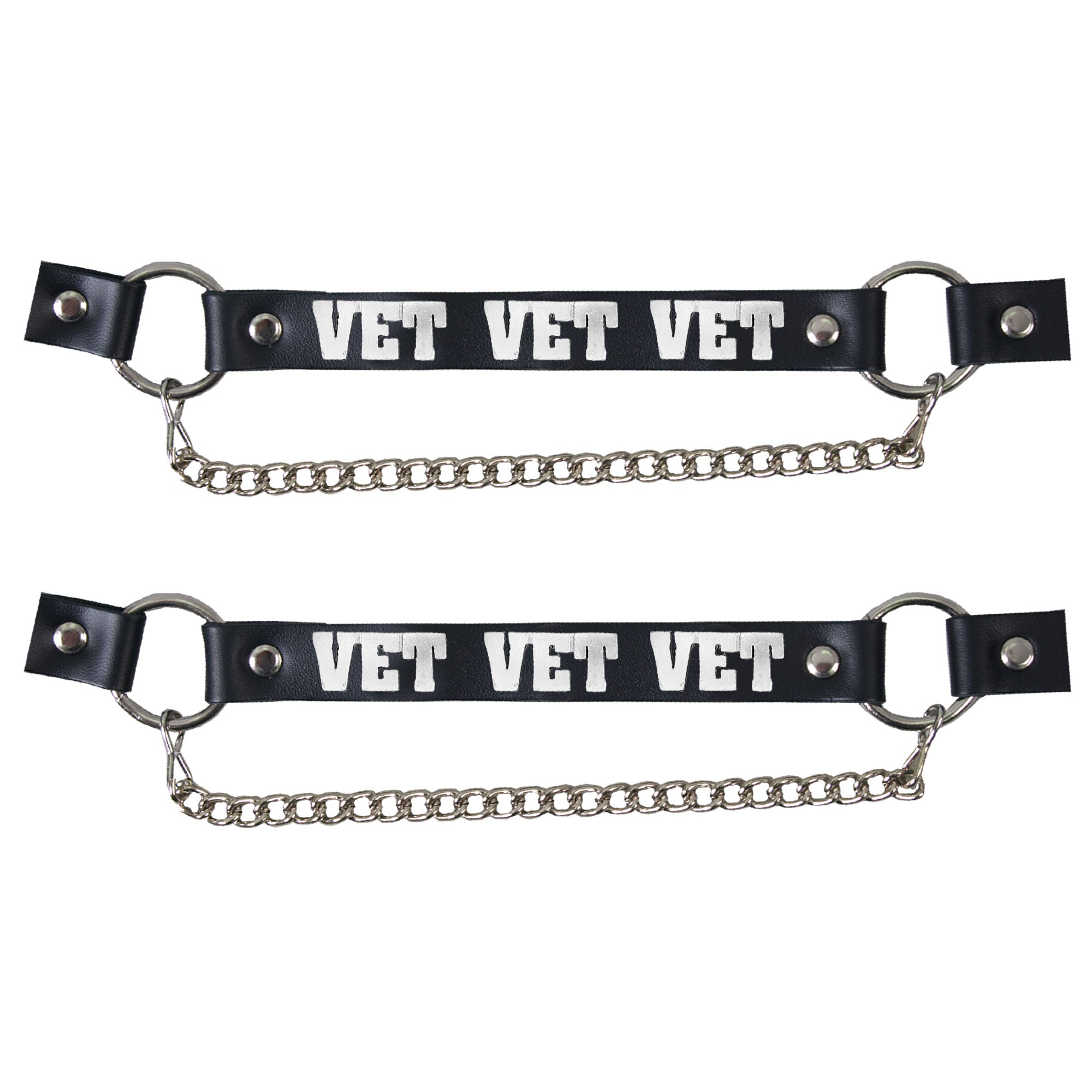 Hot Leathers Boot Chains Set BNL1032-BOOT CHAIN VET